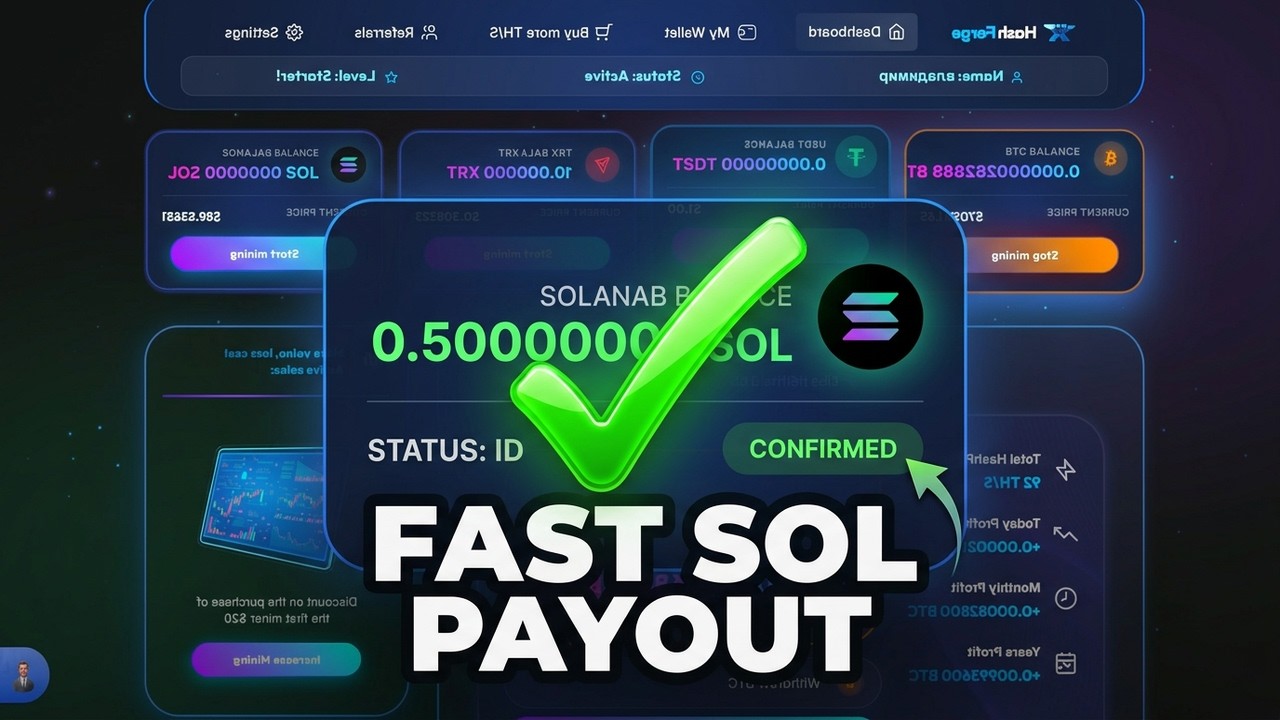 Hashforge 0.5 SOL Live Withdrawal | Instant Payouts Tested