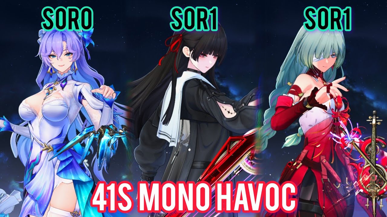 CHISA S0R1 Mono Havoc Team - 41s | ToA - Tower of Adversity 3.1 | Wuthering Waves