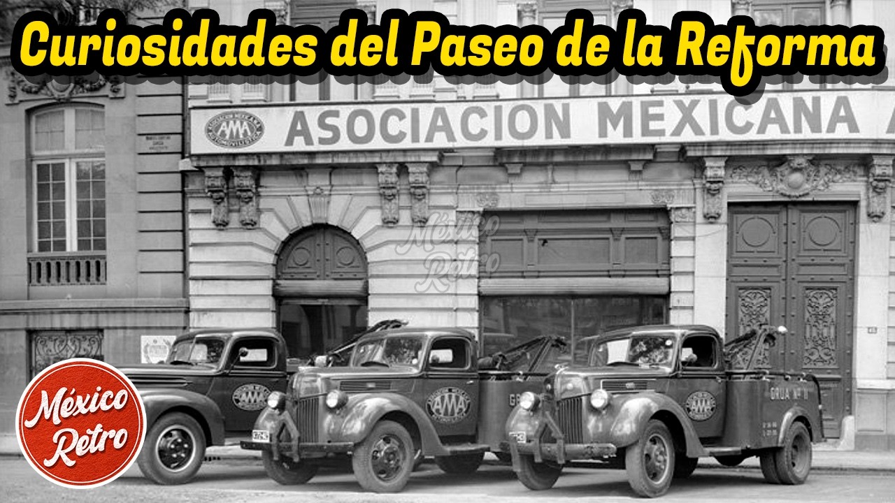 Así era Paseo de la Reforma en el Pasado | México Retro