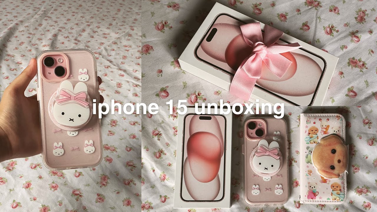 iPhone 15 Pink 🎀🩰 &sdot;˚₊‧ ୨୧ Unboxing Aesthetic + Shopee Accessories Haul | &sdot;˚₊‧ ୨୧ ‧₊˚ &sdot; 🩰🎀