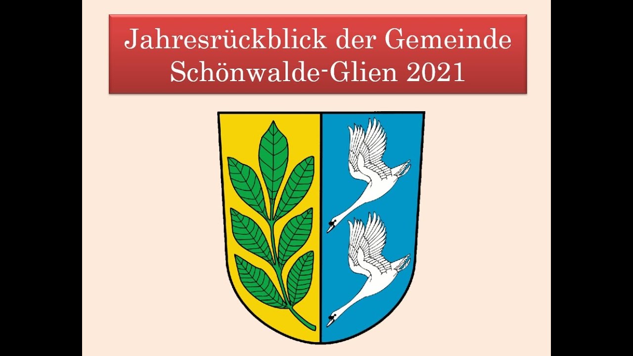 Jahresrückblick der Gemeinde Schönwalde-Glien 2021