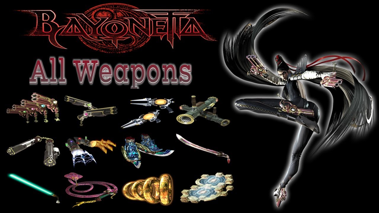 Bayonetta Moveset Showcase (All Weapons, Techniques, Tortures, Punish Attacks & Taunts)