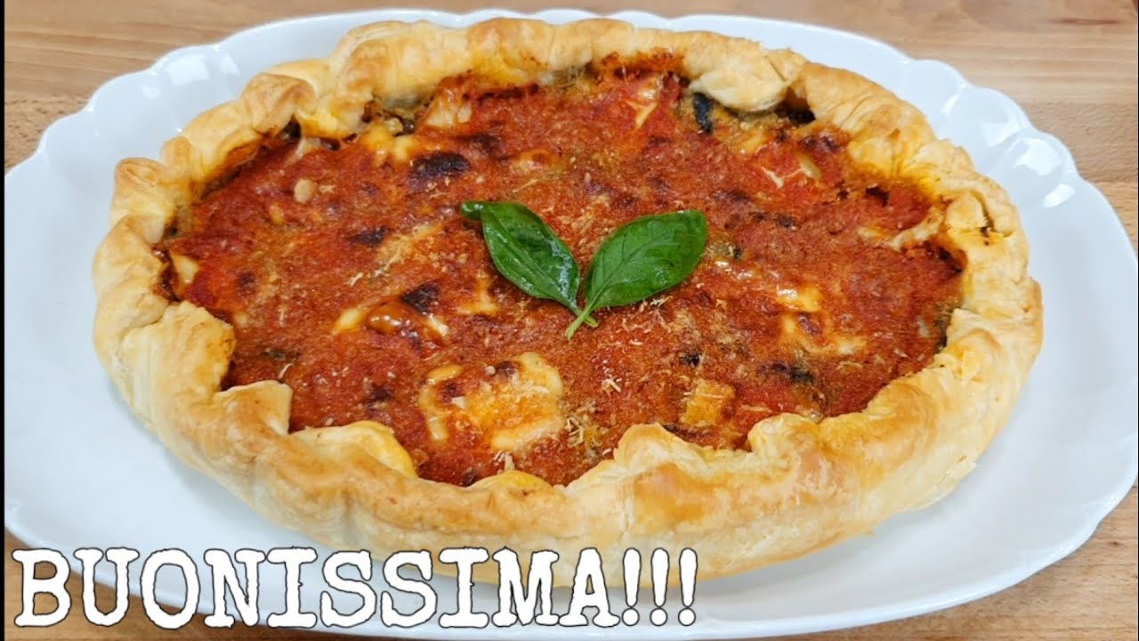 MELANZANE FILANTI IN CROSTA DI PASTA SFOGLIA : DIVINE!  😋😋 | AMAZING EGGPLANT PIE
