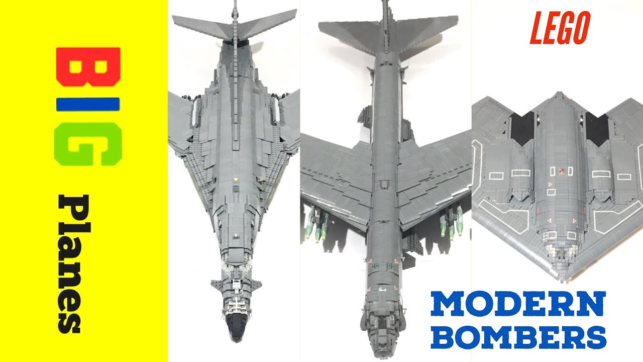 Custom LEGO modern bombers comparison