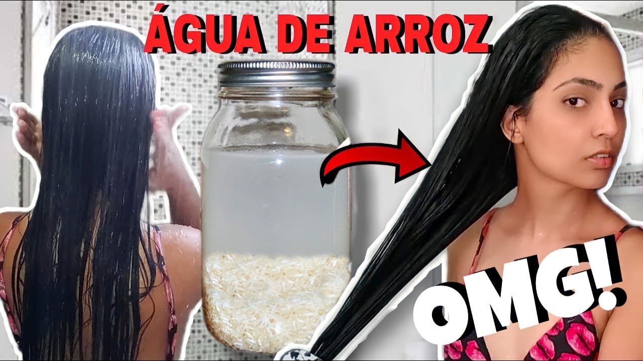 ÁGUA DE ARROZ PARA O CRESCIMENTO EXTREMO DO CABELO | Como Fazer Água de Arroz para Crescer o Cabelo