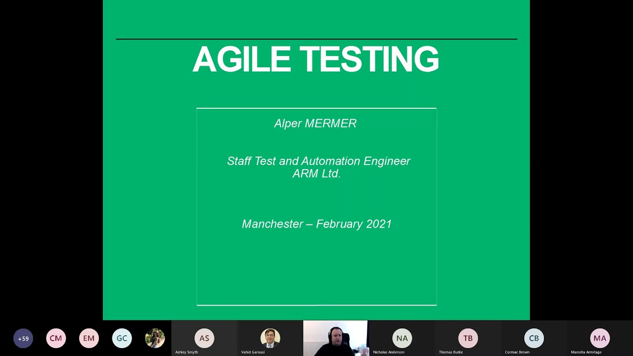 Invited talk by Mr. Alper Mermer - Software Testing course (CSC3056) - Feb 25, 2021