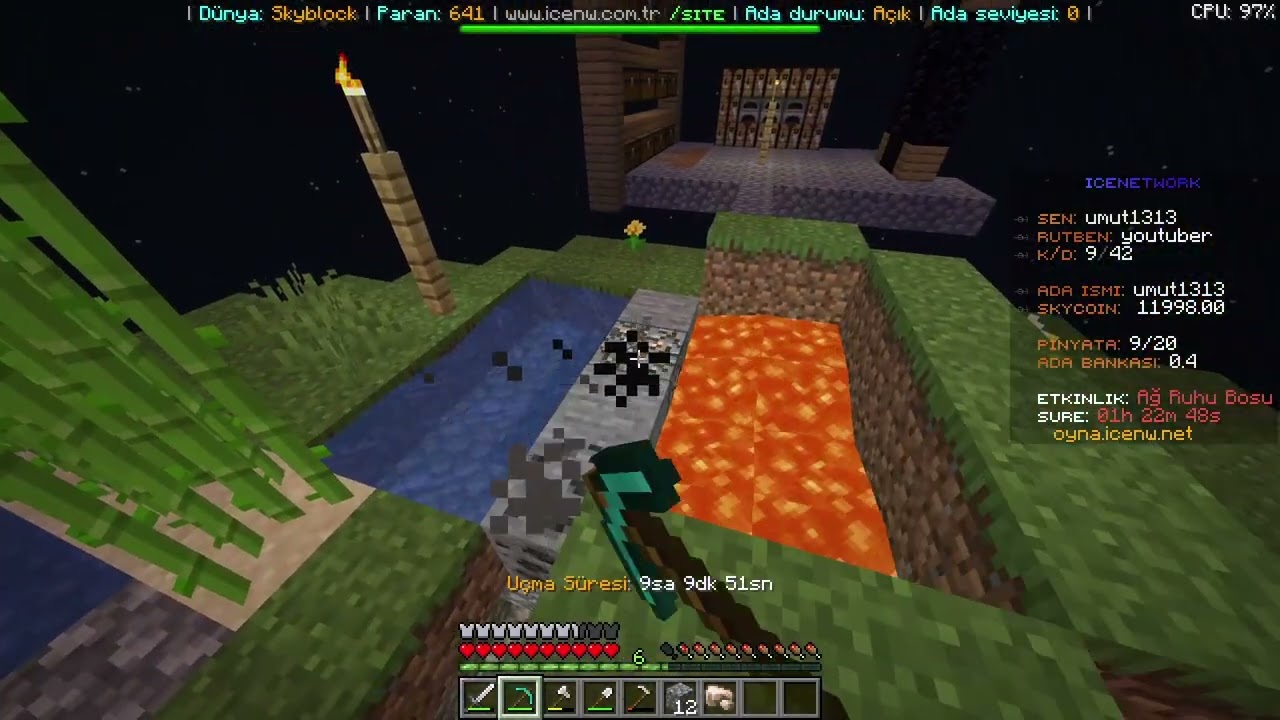 bugün skyblock adamızı geliştirdik |skyblock #2