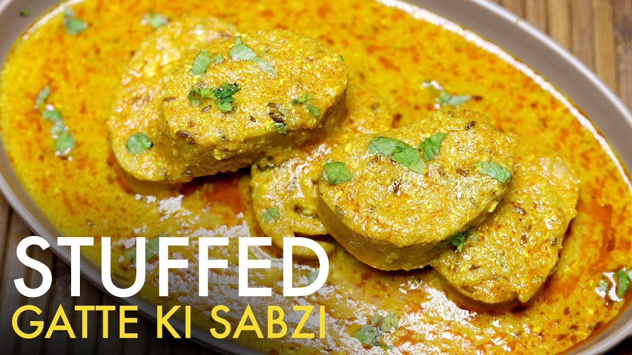 Stuffed Gatte Ki Sabzi | Gatte Saag | स्टफ्ड गट्टे की सब्ज़ी | Rajasthani Recipe | Food Tak