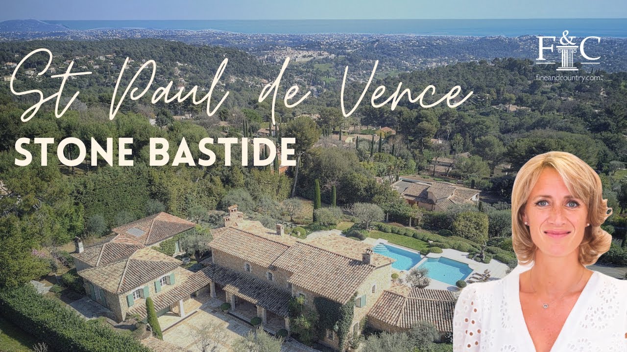 🇫🇷 Visit this Stone Bastide with sea views in Saint-Paul-de-Vence