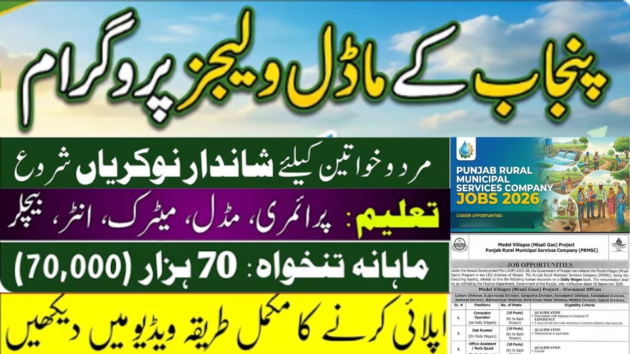 latest government jobs vacanies || pakistan government PRMSC JOB APPLY 2026