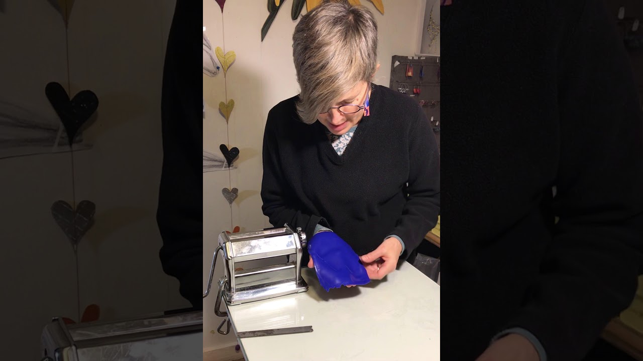 conditioning polymer clay with Bonnie