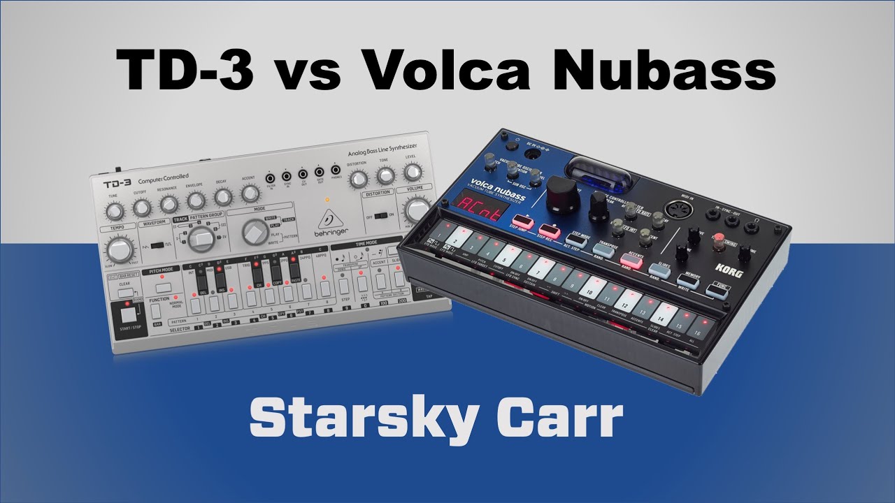 Behringer TD3 vs KORG volca nubass: review, demo and comparison