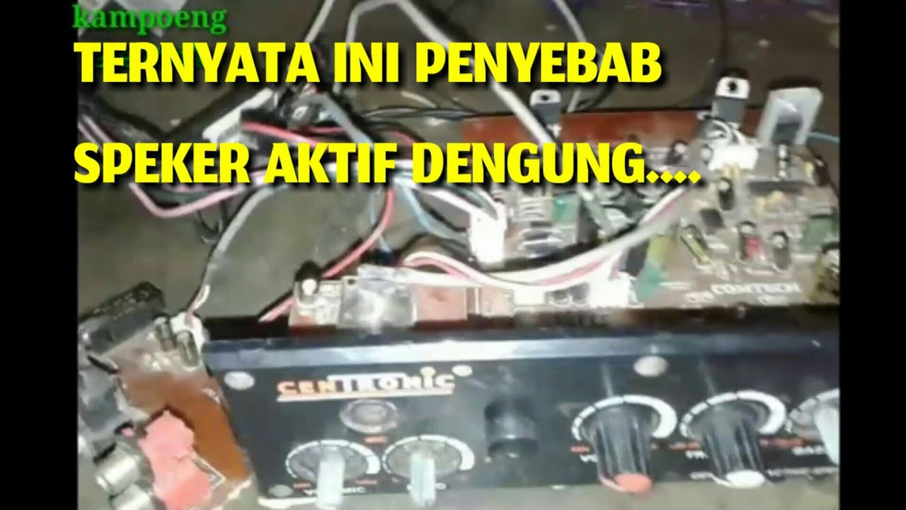 Mengatasi dengung di power amplifier bawaan pabrik - speker aktif