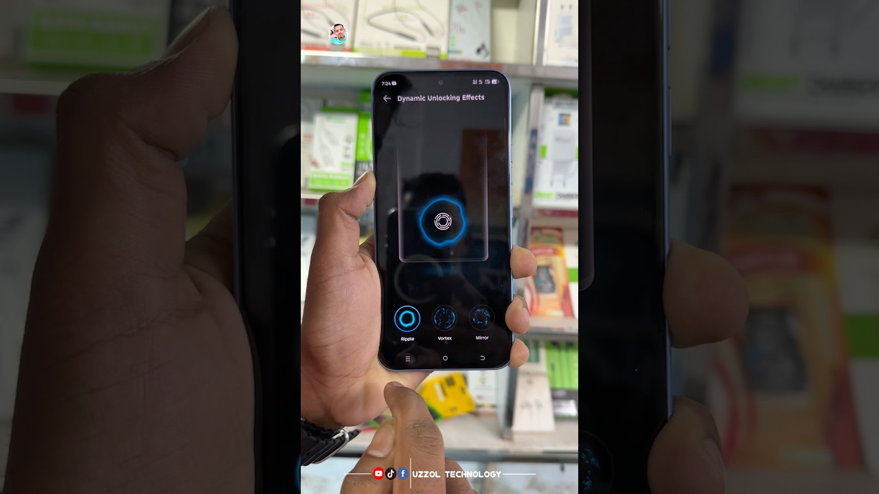 How To Tecno Spark 40 Pro Fingerprint Animation Setting#foryou #viral#shorts#video #uzzol_technology