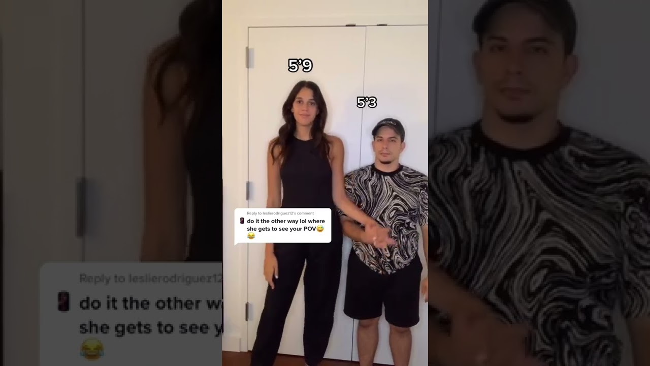 Tall girlfriend vs short boyfriend 15 🌸 ||  #tallgirl #heightcomparison  #liftandcarry
