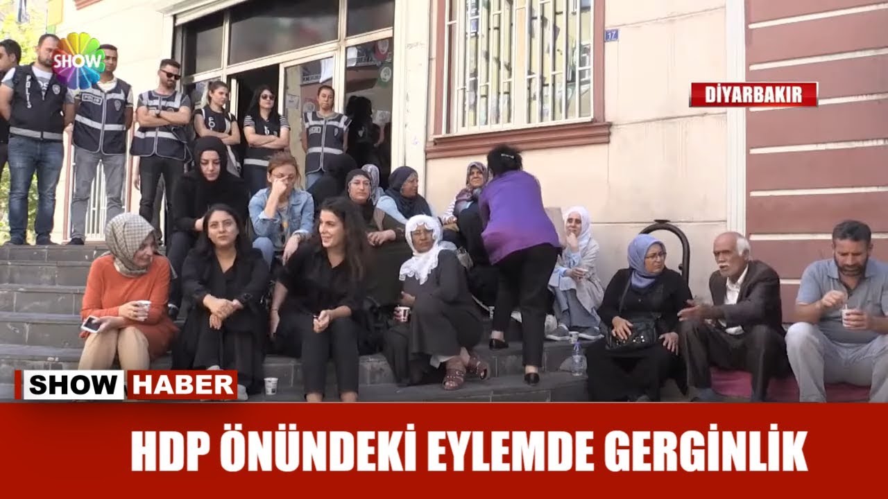 HDP önündeki eylemde gerginlik