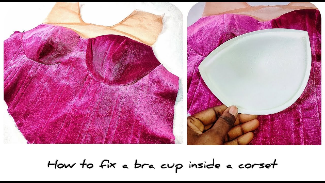 How to fix a bra cup inside a corset