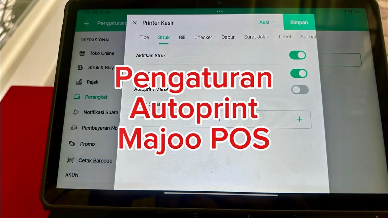 Cara Setting Autoprint Printer Majoo POS