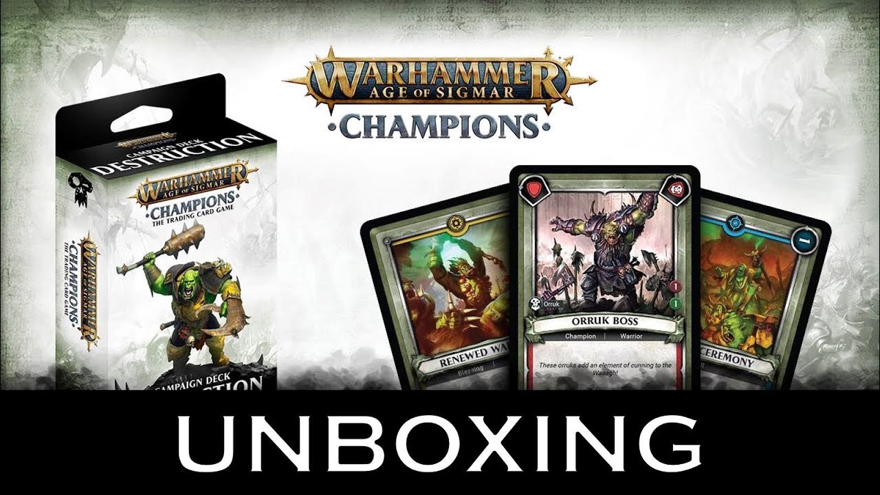 Warhammer Destruction Campaign Deck Unboxing!