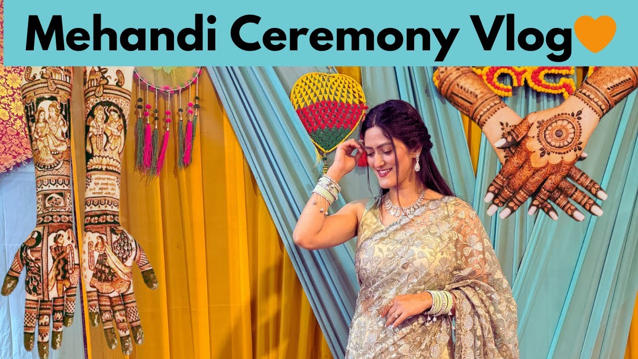 Mehndi Ceremony Vlog 💚💚| Sangeet Mehndi Aur Dhol Damau