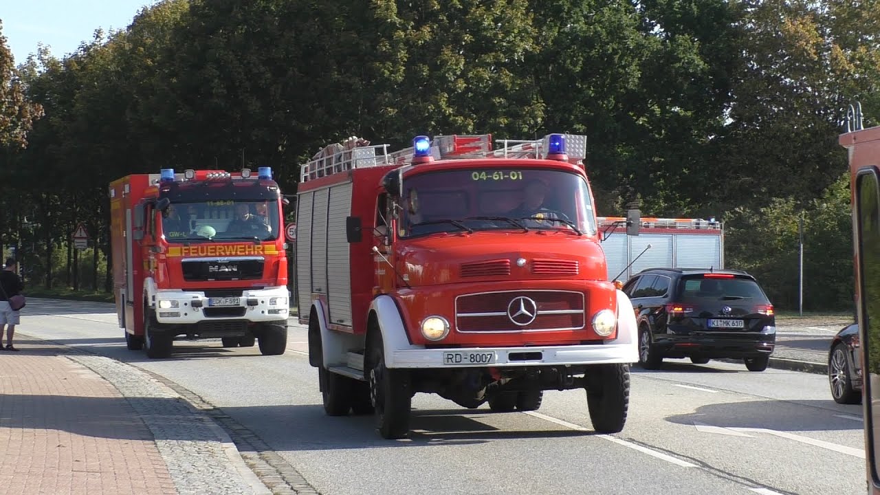 [Waldbrandübung - Kolonnenfahrt] Feuerwehrbereitschaft Rendsburg-Eckernförde, THW und Johanniter