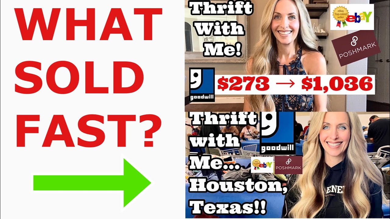 What Sold on EBay & Poshmark? Items that Sold Fast from Galveston & Houston Goodwill Hauls & More!
