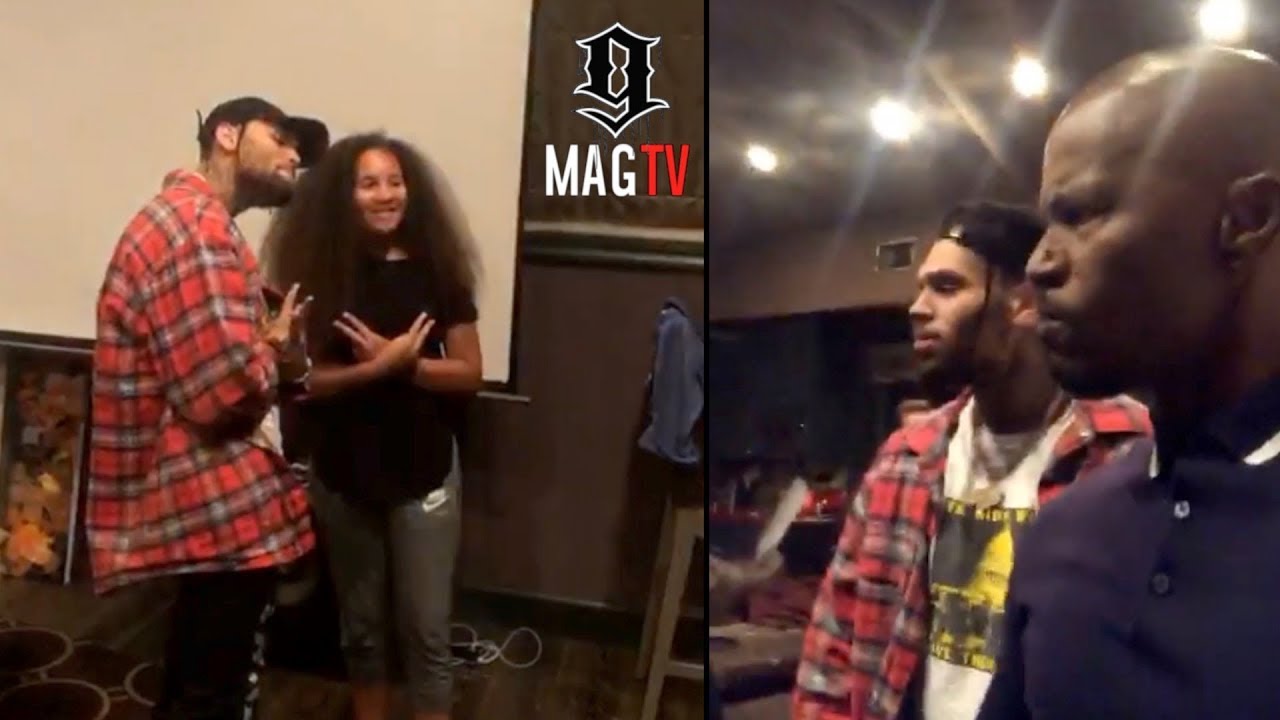 Jamie Foxx Invites Chris Brown To His House To Meet The Kids!