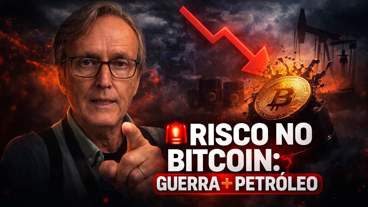🚨BITCOIN EM RISCO: GUERRA + PETRÓLEO