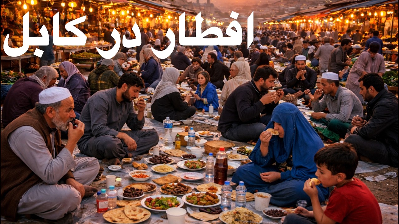 افطار عمران در باغ ریس کابل / Iftar in Kabul