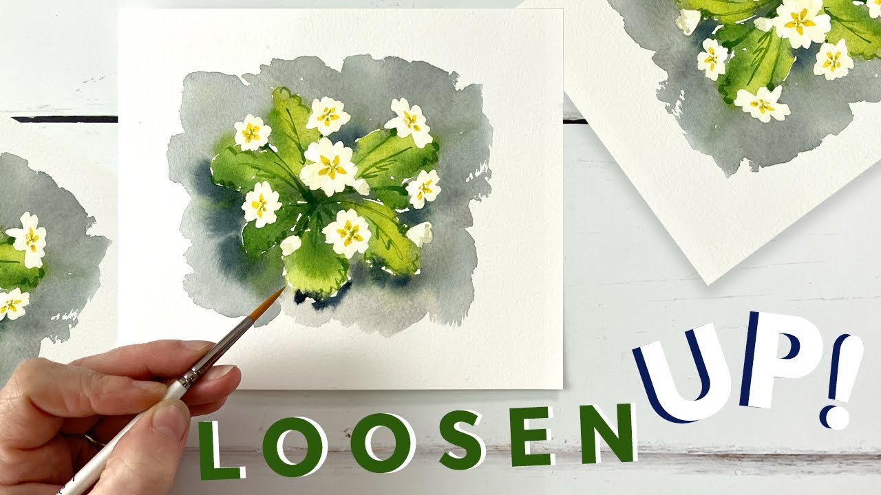 Loosen Up Your Watercolour Flowers With This Quick Primrose Drill!