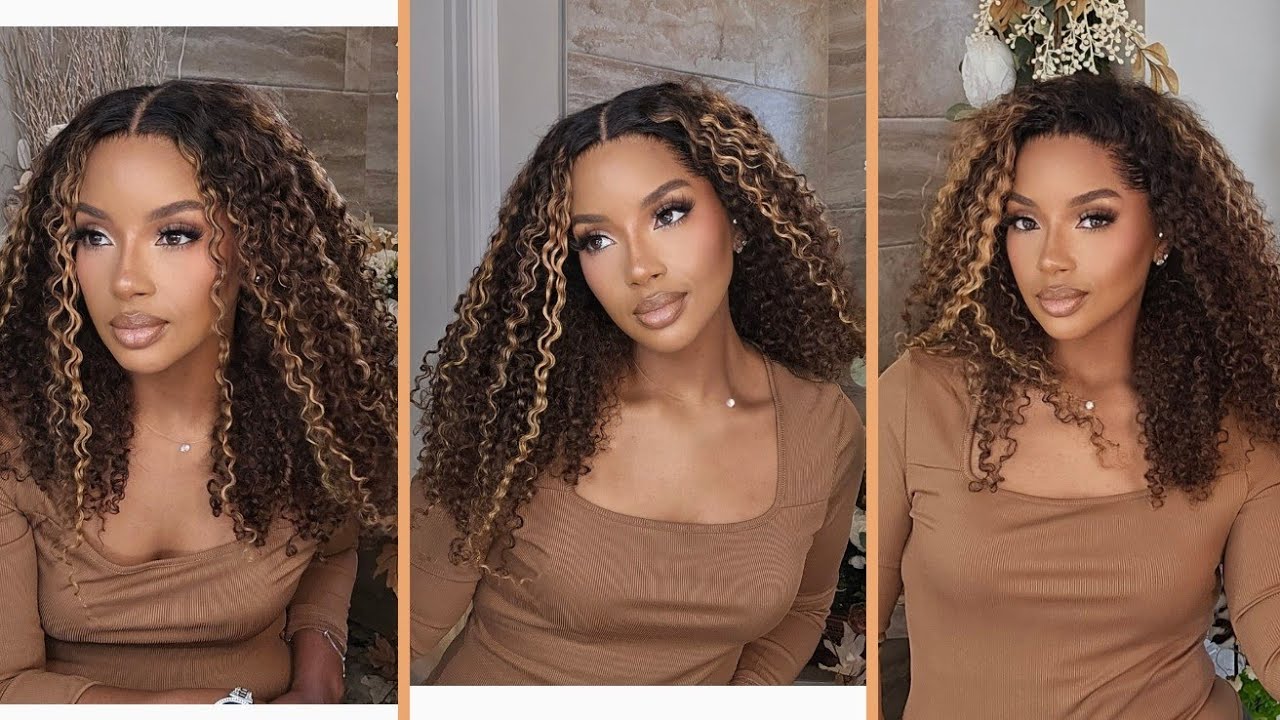 Do you see THIS?!! Beautiful Sun-Kissed Brown Burmese Curly | OMGHERHAIR
