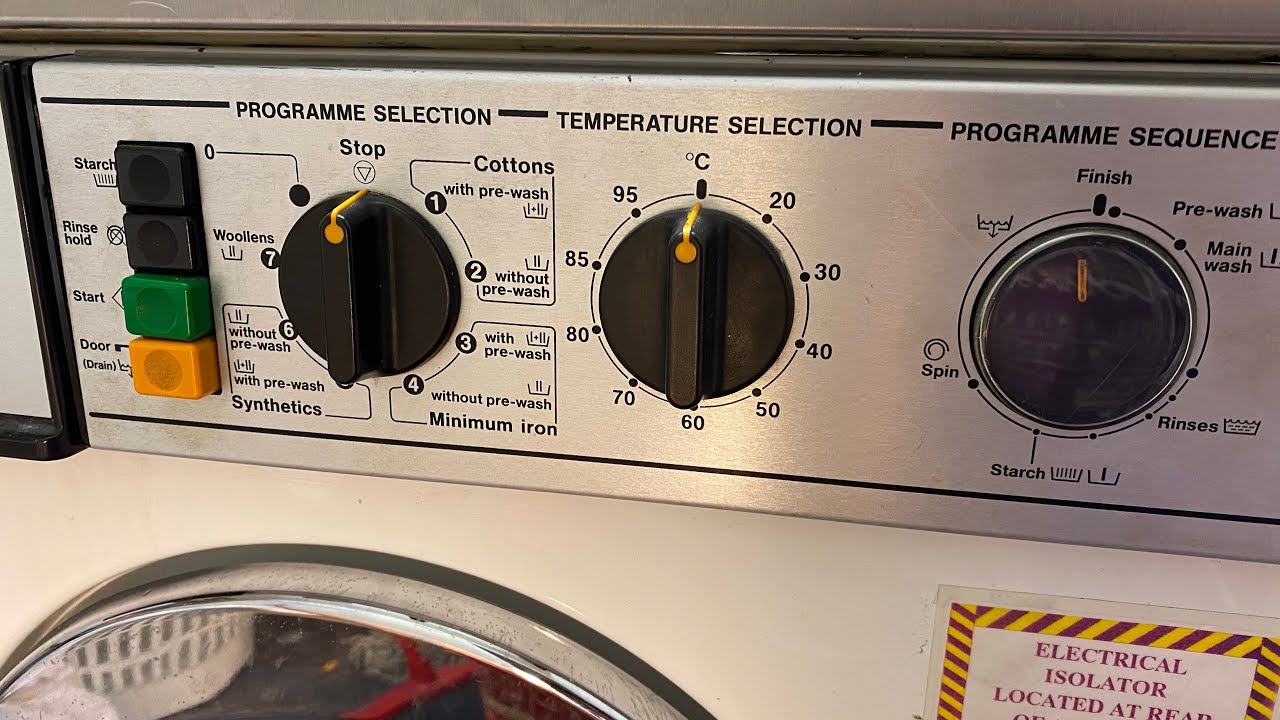 Miele Electronic WS 5405 EC System Commercial [1] Cottons 95 with Prewash, Maintenance Wash 2