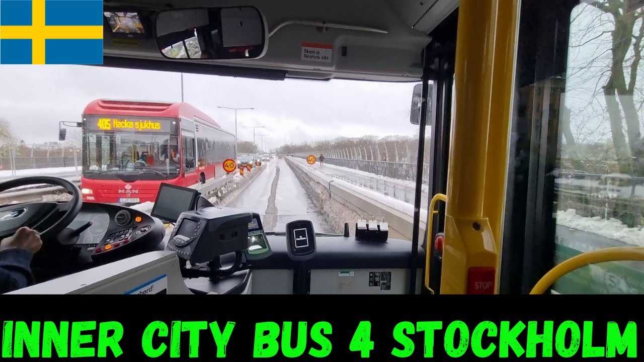 Stockholm-Inner City Bus Ride|With Sl Bus 4|From Zinkensdamm To Fridhemsplan-Part2#100