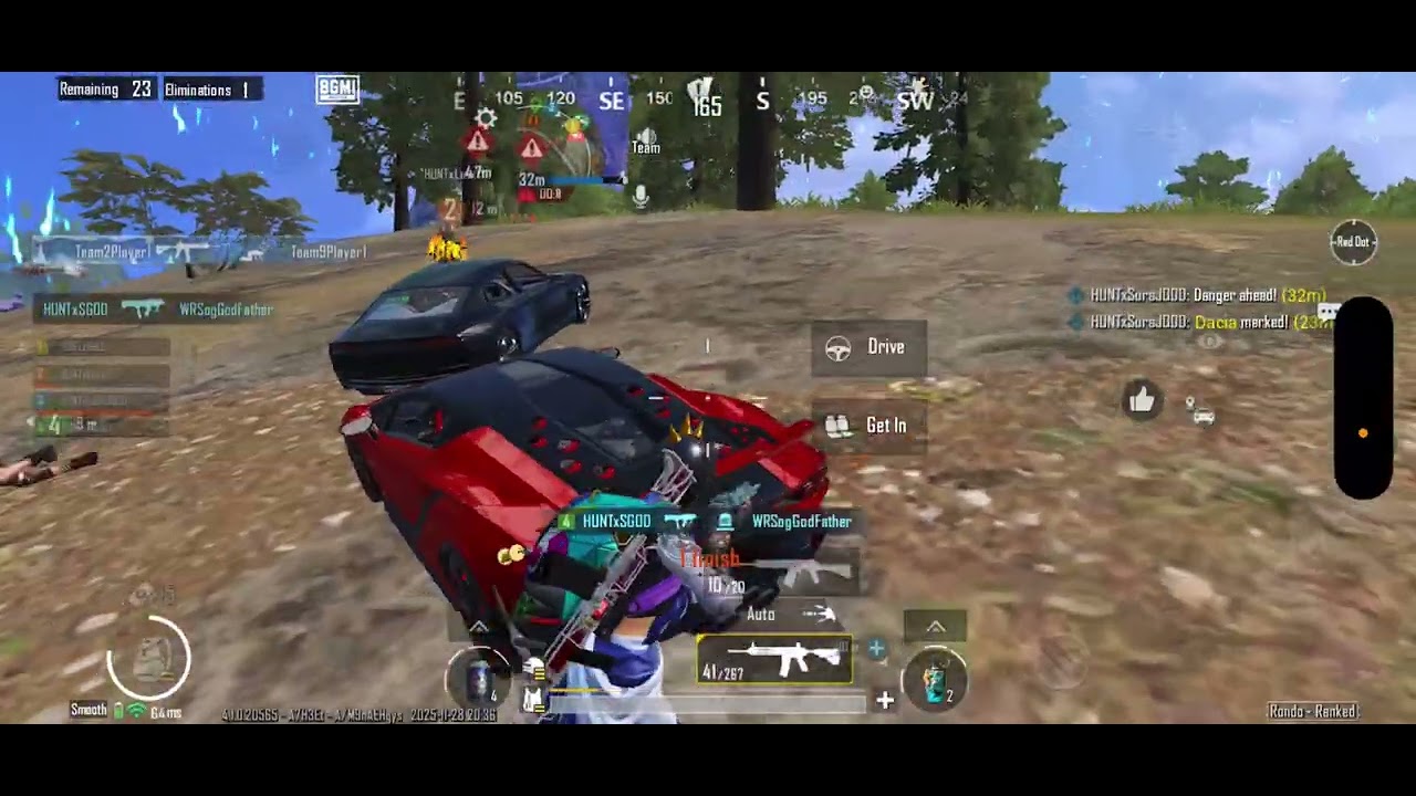 1 Vs 4 squad Clutch 🔥 || Tournament highlights || HUNTxBuLL