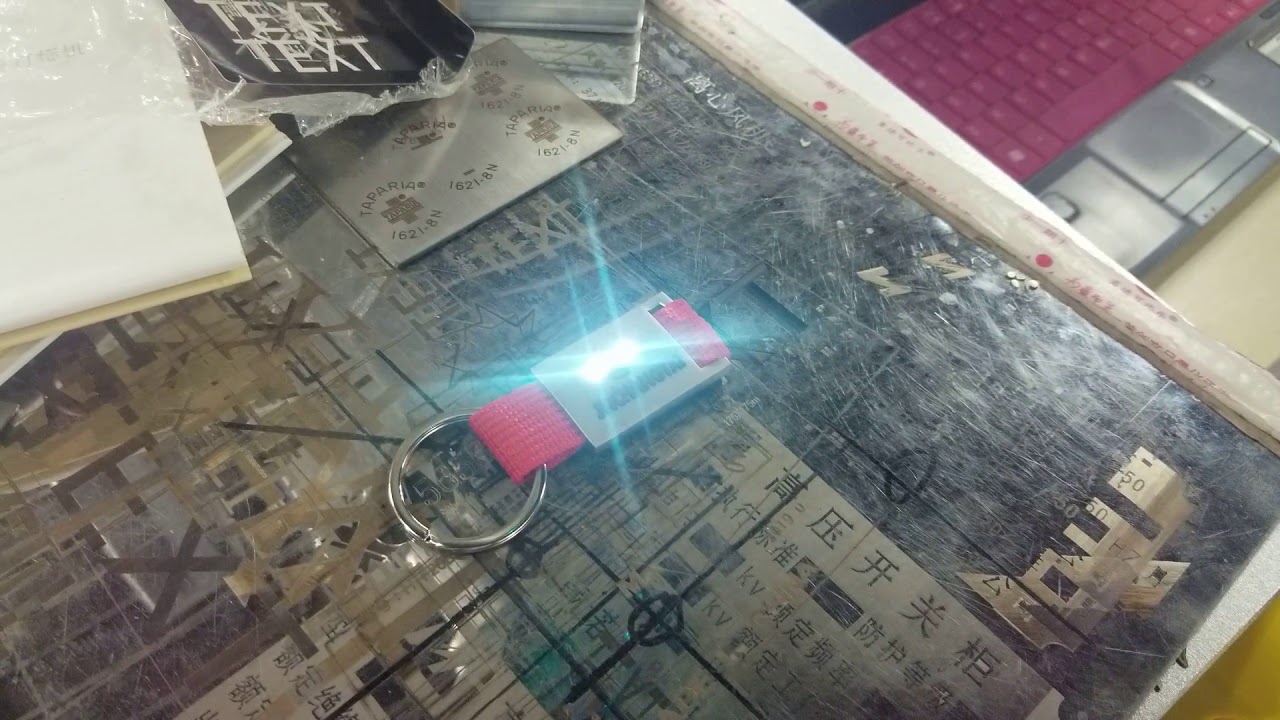 JNChangtai-laser marking machine  working video for spain customer