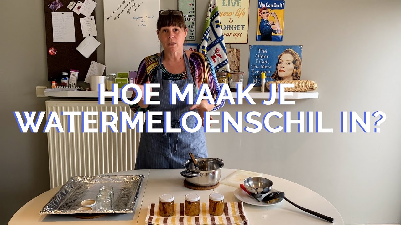 Hoe maak je watermeloenschil in?