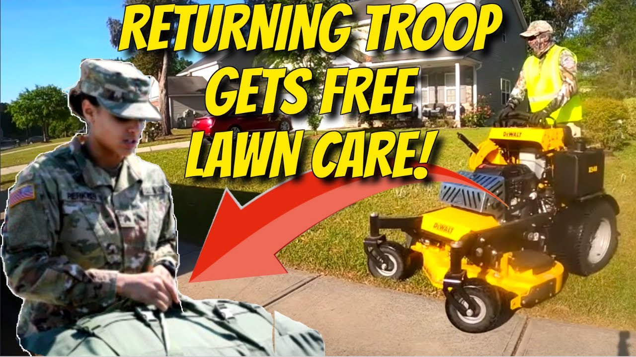 Free lawn care for returning Soldier!