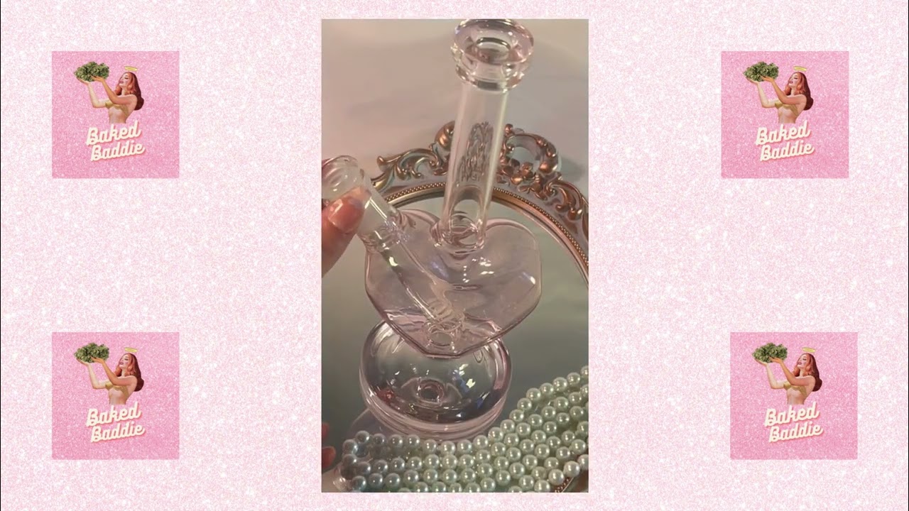 Heart-Shaped Glass Bong