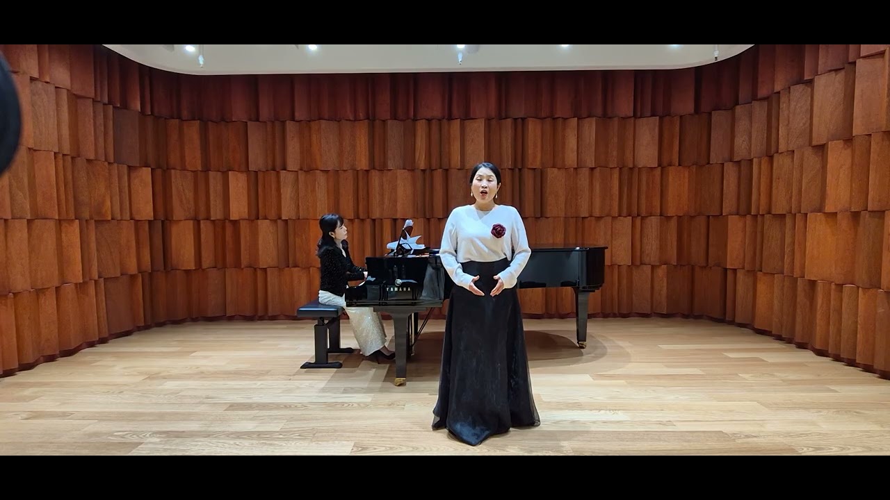 소프라노 김현정. Donde lieta usci . G. Puccini.  Pf  이선경. 오띠모중창단 까멜리아 음악회. 모스크바홀. 2026년 2월 23일 