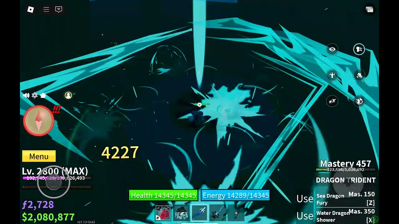 Sanguine Lightning Dragon trident combo!