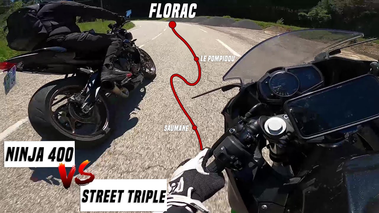 Je vais à Florac en Ninja 400 !💥 Je lui fait l’extérieur😈 (1/2)