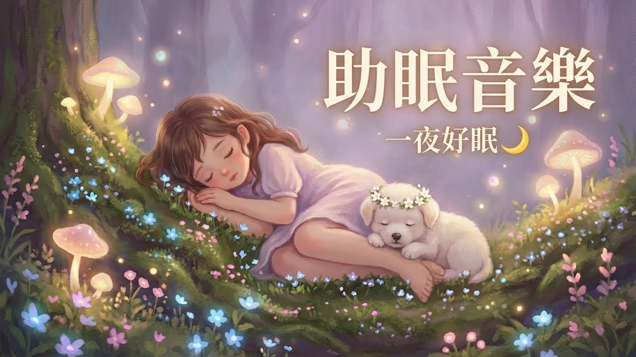 助眠音樂｜一夜好眠 🌙｜放鬆入睡・深層睡眠｜Sleepy Puppy 🐶