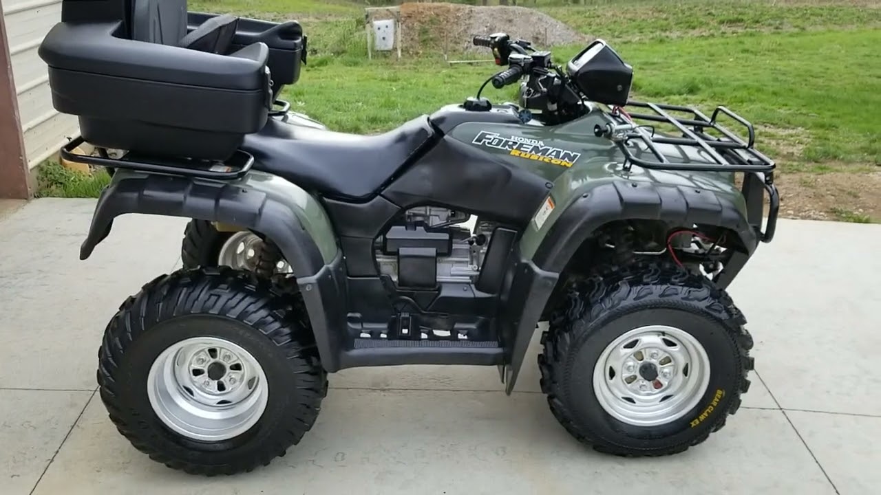 2001 Honda Foreman Rubicon 500 walk-around & cold start.