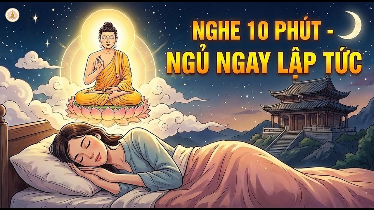 Mất Ngủ Đến Mấy Cũng NGỦ SAY SƯA Sau 10 Phút – Lời Phật Dạy Nhiệm Màu Về BUÔNG BỎ