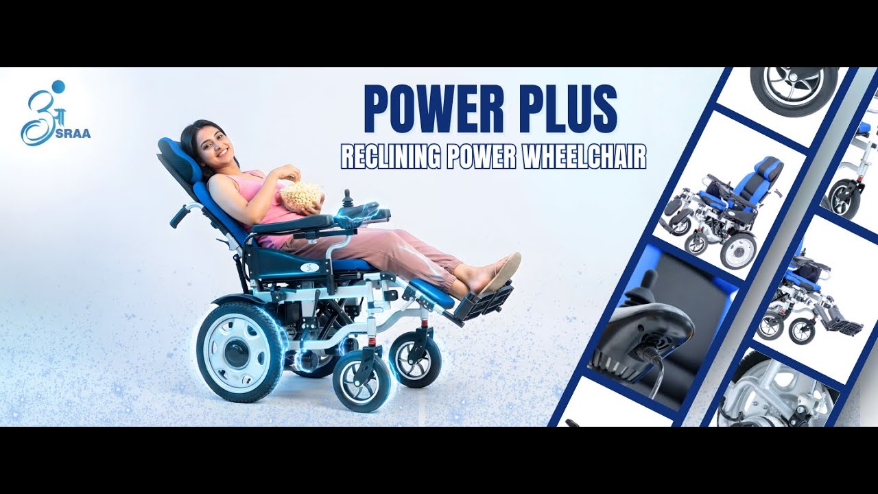 AASRAA POWER PLUS (ENGLISH) ELECTRIC WHEELCHAIR - FEATURES - MOST POPULAR POWER WHEELCHAIR IN INDIA