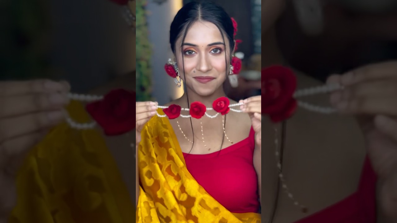 DIY handmade haldi jewellery😱|wedding special#youtubeshorts #shorts#diy#handmade#hack#haldi#wedding