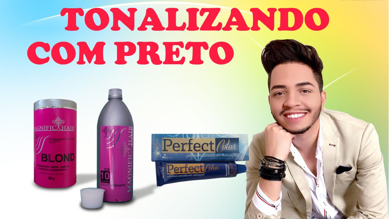 Tonalização com preto Magnific Hair com Rodolfo Carvalho