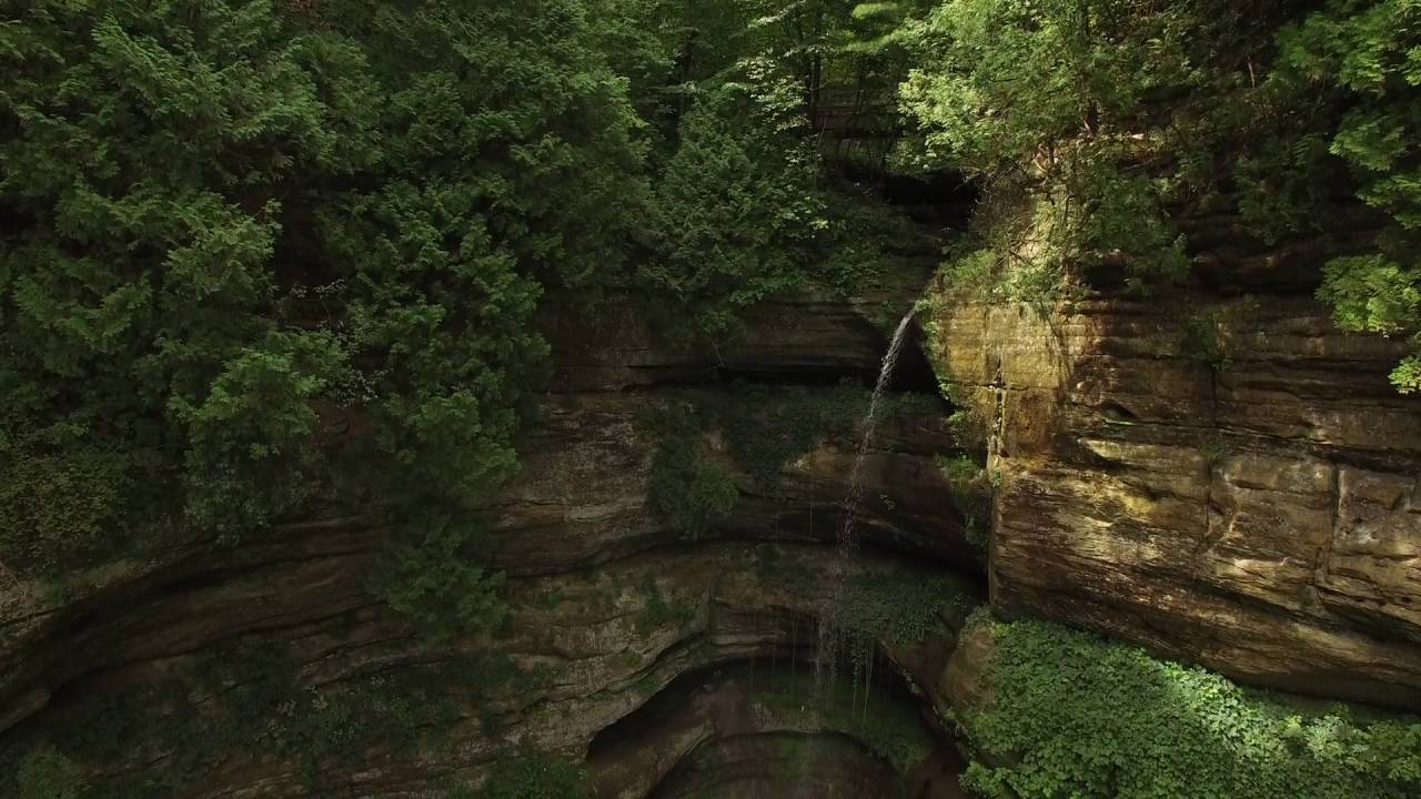 Wildcat Canyon Waterfall at Starved Rock State Park