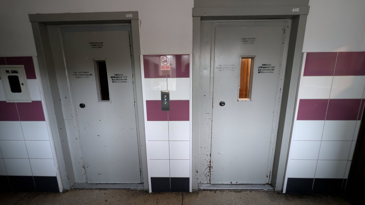 Lift tour, niektóre bloki z dwiema windami z dzielnicy Mydlice, Dąbrowa Górnicza