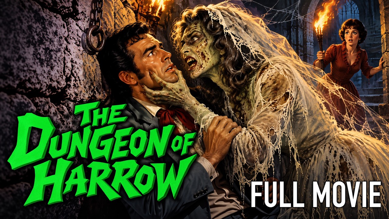 The Dungeon of Harrow (1964) | Full Drive-In Horror Movie | Ghastly Terrors on the Island of De Sade